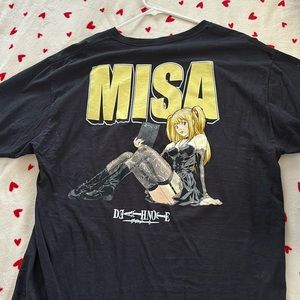 deathnote misa graphic shirt